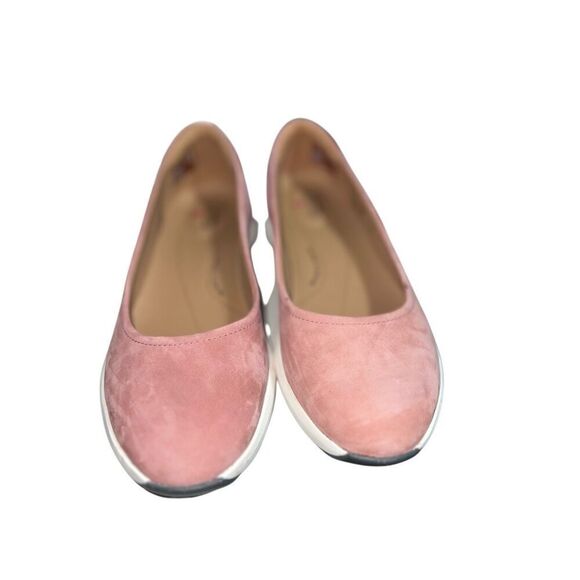 Womens Clarks Un Rio Vibe Wedge Slip On Size 7 Rose Pink Suede Comfort Slide - Picture 5 of 16